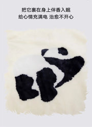 Panda Two-in-one Throw Pillow Blanket for Sofa or Bed or Car Pillows