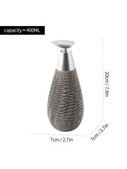 Creative Retro Style Ceramic Push-Type Soap Dispenser With Pump