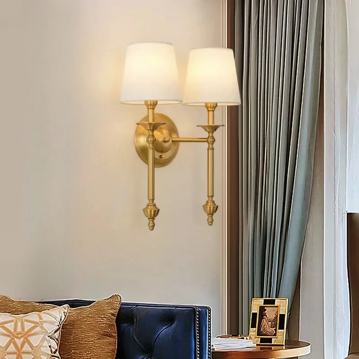 American Bedroom Bedside Lamp Mirror Front Light Simple Living Room Villa
