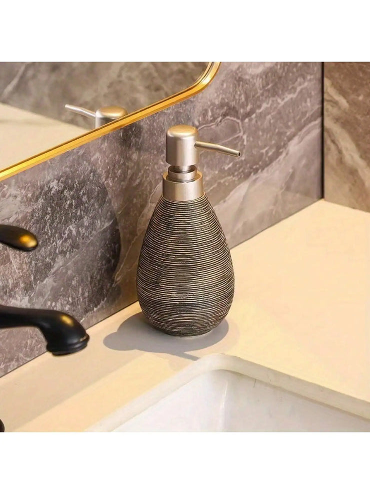 Creative Retro Style Ceramic Push-Type Soap Dispenser With Pump