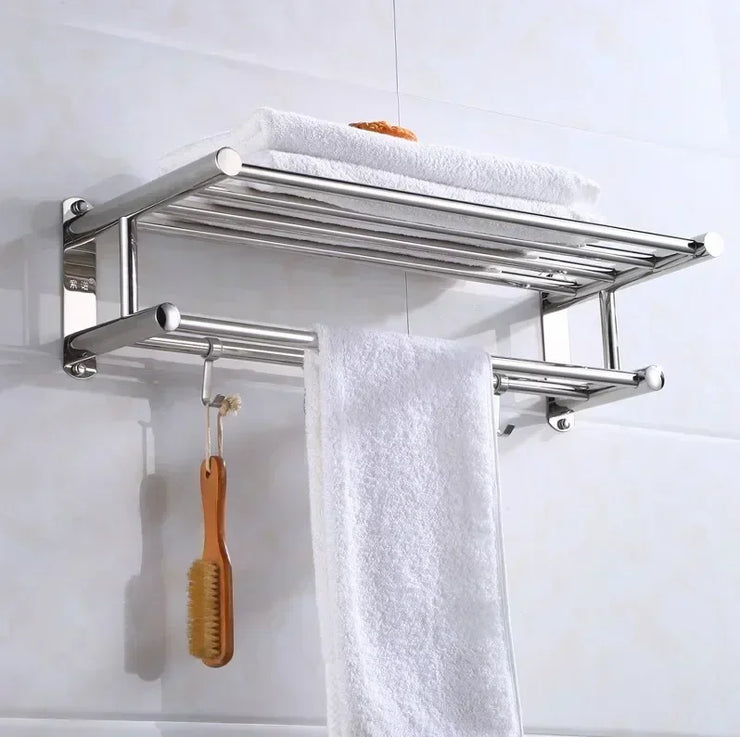 40/50/60cm Towel Rack with  Movable Hooks