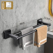Towel rack modern space aluminum non-perforated