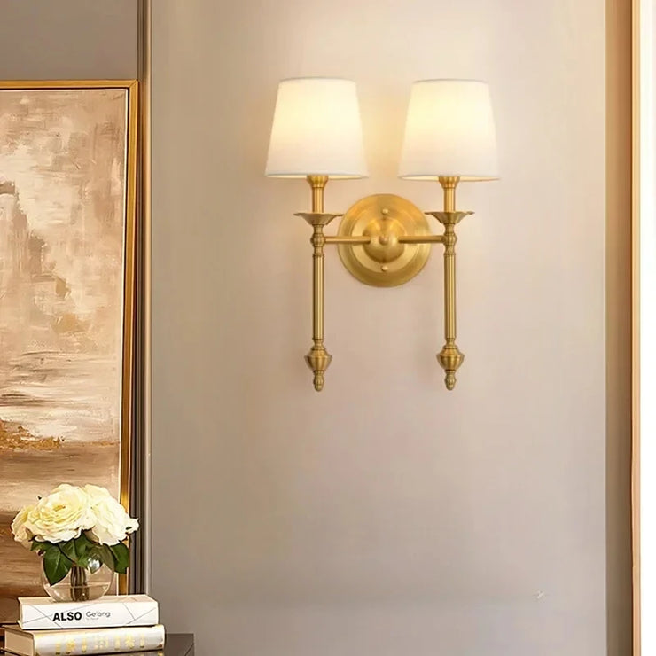 American Bedroom Bedside Lamp Mirror Front Light Simple Living Room Villa