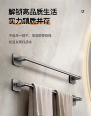 Towel rack modern space aluminum non-perforated