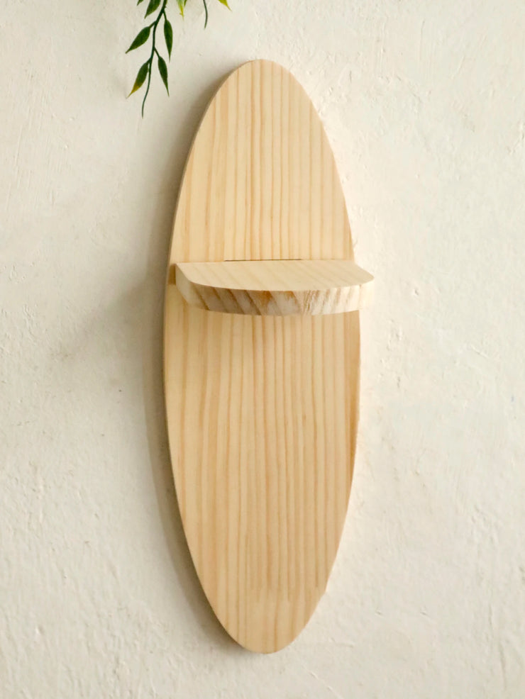 Wooden Wall Shelves, Oval Floating Shelf, Crystal Display Stands