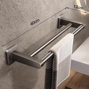 Towel rack modern space aluminum non-perforated