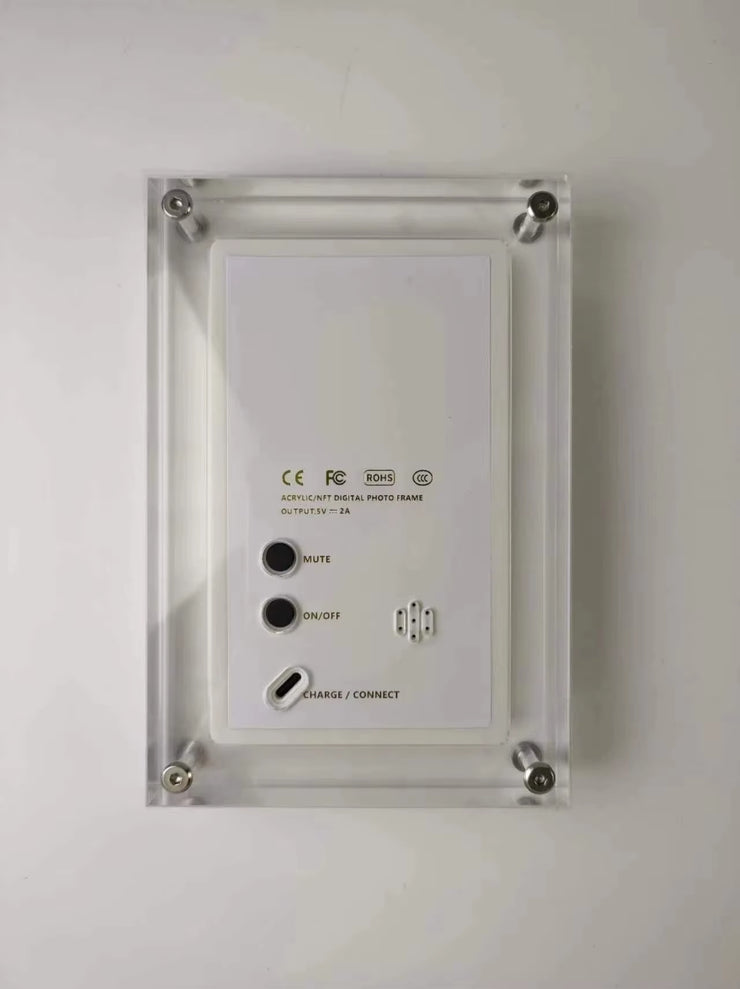 Acrylic Digital Photo Frame 5/7 Inch 1000Mah Vertical Display IPS Screen 4G Memory Battery Porta Retrato Digital