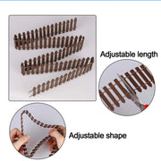 Miniature Fairy Garden Fence 5 X 90Cm Mini Wooden Fence DIY Fairy Garden Accessories Wood Barrier Dollhouse Home Craft Decor