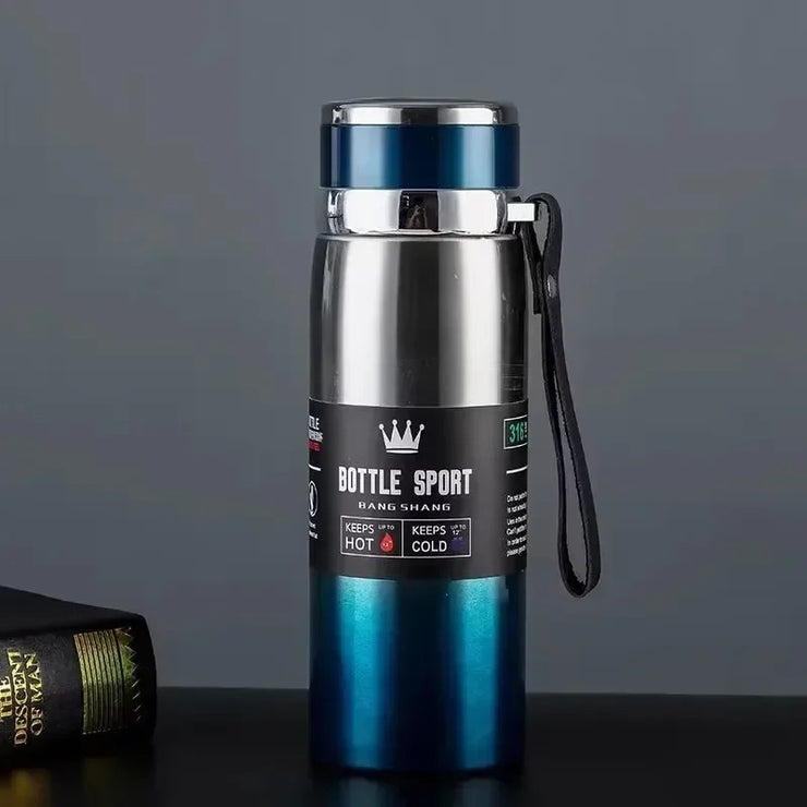 1L Thermal Water Bottle - Stainless Steel Vacuum Flask for Hot & Cold