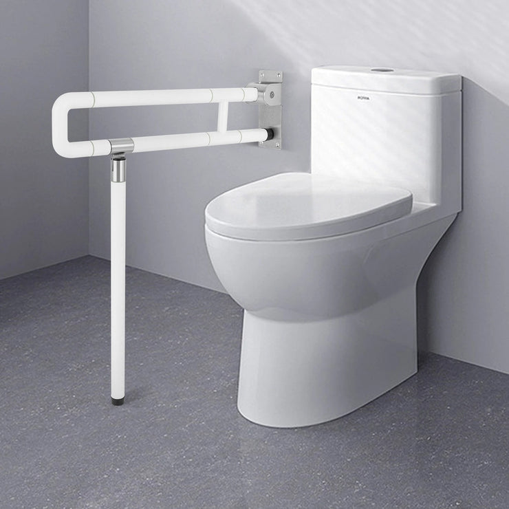 Foldable Toilet Grab Bar - Wall Mounted Safety Handle for Disabled & Elderly