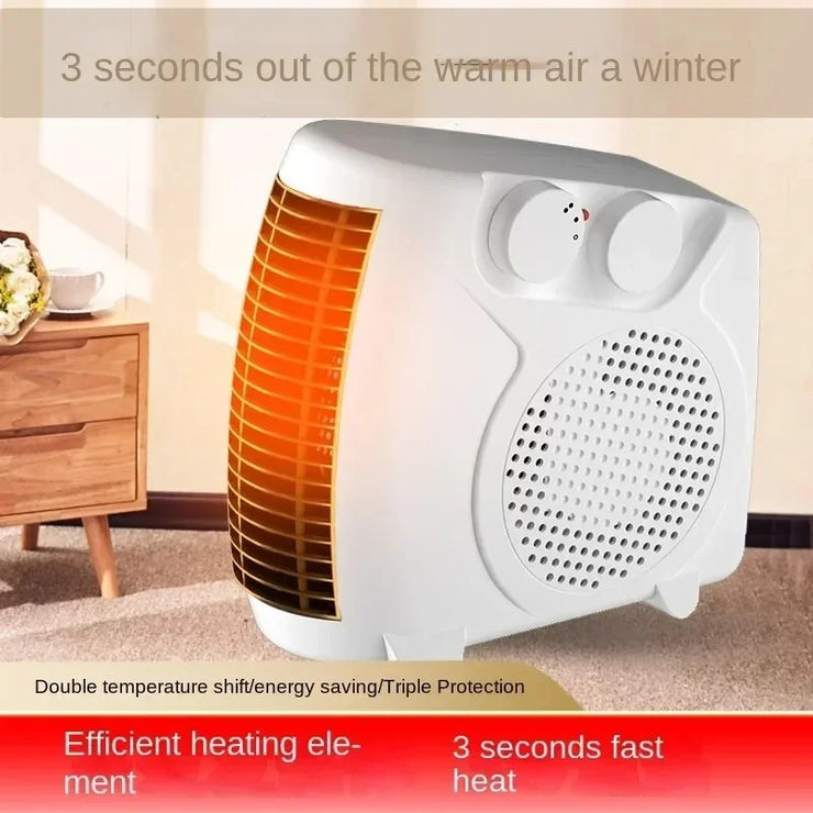 Portable Heater Winter 500W High-power Fast Electric Heating Heater Home Two-stage Adjustable Silent Small Sun Electric Heater