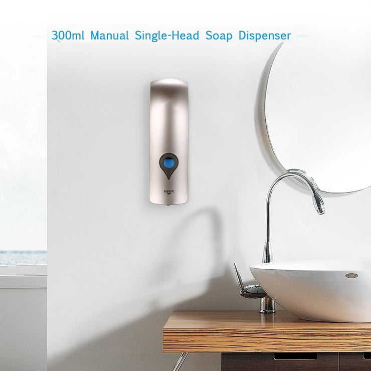 300ml Wall Mounted Soap Dispenser - Champagne Gold Single-Head Manual