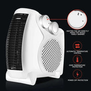 Portable Heater Winter 500W High-power Fast Electric Heating Heater Home Two-stage Adjustable Silent Small Sun Electric Heater