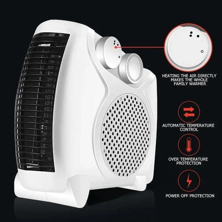 Portable Heater Winter 500W High-power Fast Electric Heating Heater Home Two-stage Adjustable Silent Small Sun Electric Heater