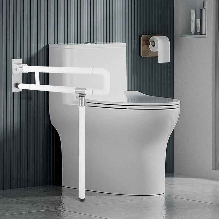 Foldable Toilet Grab Bar - Wall Mounted Safety Handle for Disabled & Elderly