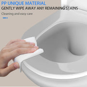 D-Shaped Toilet Seat - Slow Close Quiet Lid with Thickened Design