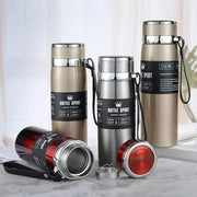 1L Thermal Water Bottle - Stainless Steel Vacuum Flask for Hot & Cold