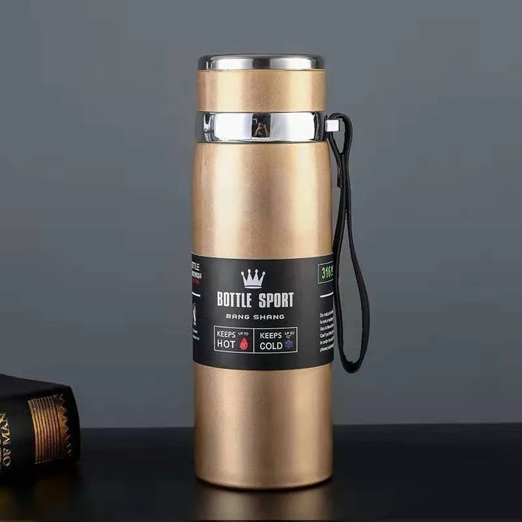 1L Thermal Water Bottle - Stainless Steel Vacuum Flask for Hot & Cold