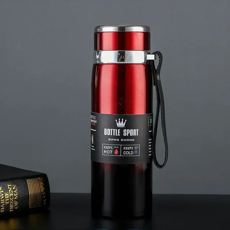 1L Thermal Water Bottle - Stainless Steel Vacuum Flask for Hot & Cold